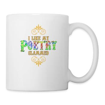 Poet Poesie Dichter Poetry I Geschenk - Tasse - Weiß - Rechts