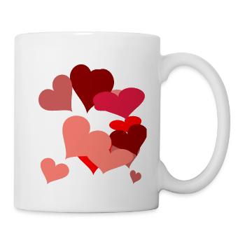 Herzlich Geburtstagsgeschenk Joyeux anniversaire - Mug blanc - blanc - Droite