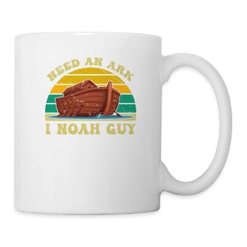 Retro Vintage Need An Ark I Noah Guy Christian - Tasse - Weiß - Rechts