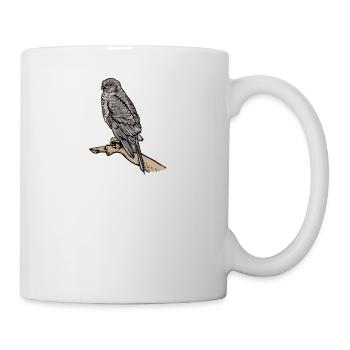 Sperber Vogel I Greifvogel Motiv für Ornithologen - Tasse - Weiß - Rechts