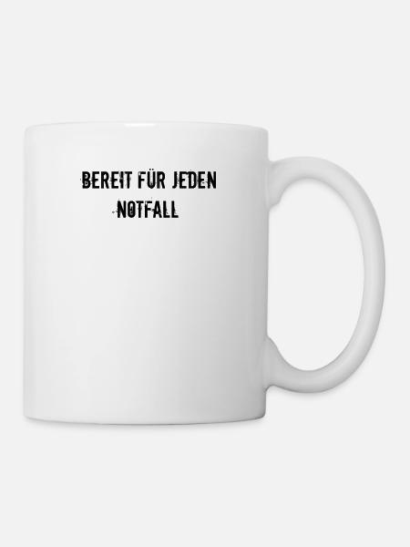Feuerwehr - Bereit für jeden Notfall - Tasse - Weiß