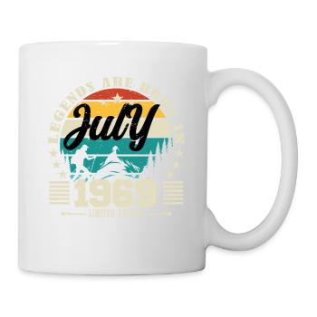Juillet 1969. Cadeau d'anniversaire juillet 1969. - Mug blanc - blanc - Droite