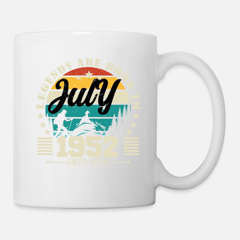 Juli 1952. Geburtstagsgeschenk Juli 1952. - Tasse - Weiß