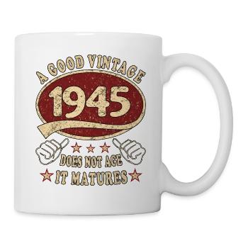 78ème Anniversaire 1945 '78 Bon Millésime - Mug blanc - blanc - Droite