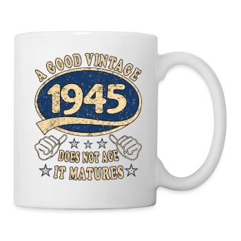 78ème Anniversaire 1945 '78 Bon Millésime - Mug blanc - blanc - Droite