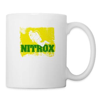 Nitrox Tieftauchen Tauchen Taucher Unterwasser - Tasse - Weiß - Rechts