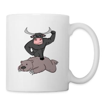 Trading d’actions Courtiers en valeurs mobilières Cotations boursières Taurus Bear - Mug blanc - blanc - Droite