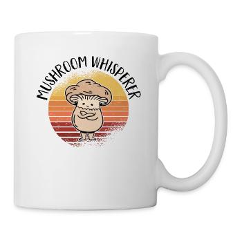 Cueilleur de champignons chasseur de champignons amateur de champignons champignons ferme - Mug blanc - blanc - Droite
