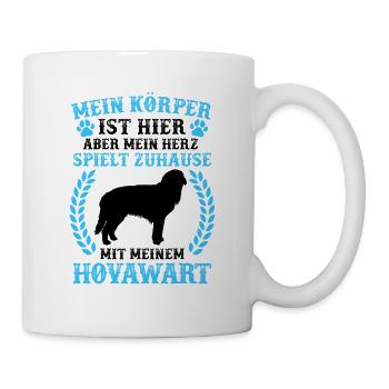 Spiele mit meinem Hovawart derber Bauernhund - Tasse - Weiß - Rechts