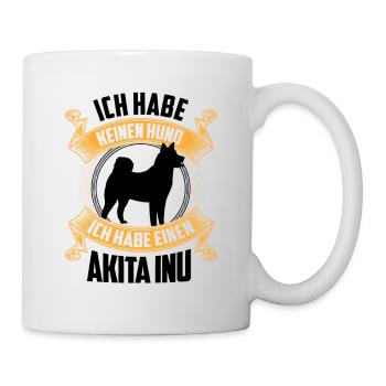 Habe einen Akita Inu japanischer Akita Inu - Tasse - Weiß - Rechts