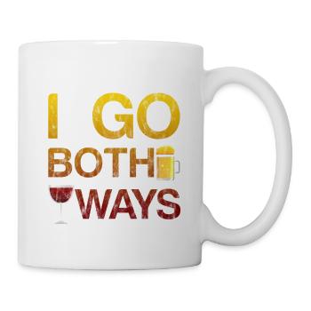 Je vais dans les deux sens 3 - Mug blanc - blanc - Droite