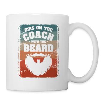 Dibs On The Coach With The Beard Coaching Coaches - Mug - white - Right