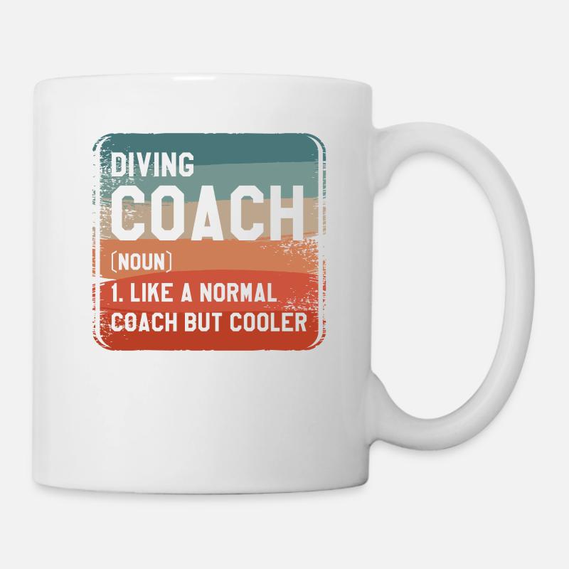 Tauchcoach wie ein normaler Coach, aber cooler - Tasse - Weiß