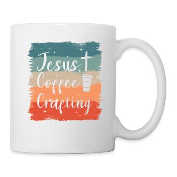 Jesus Coffee Crafting Crafts DIY Crafter - Mug - white - Right