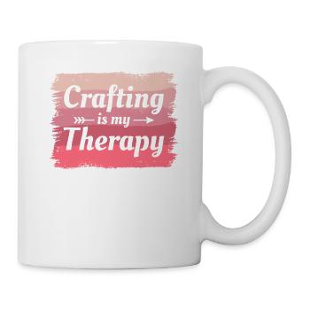 Crafting Is My Therapy Crafts DIY Crafter - Mug - white - Right