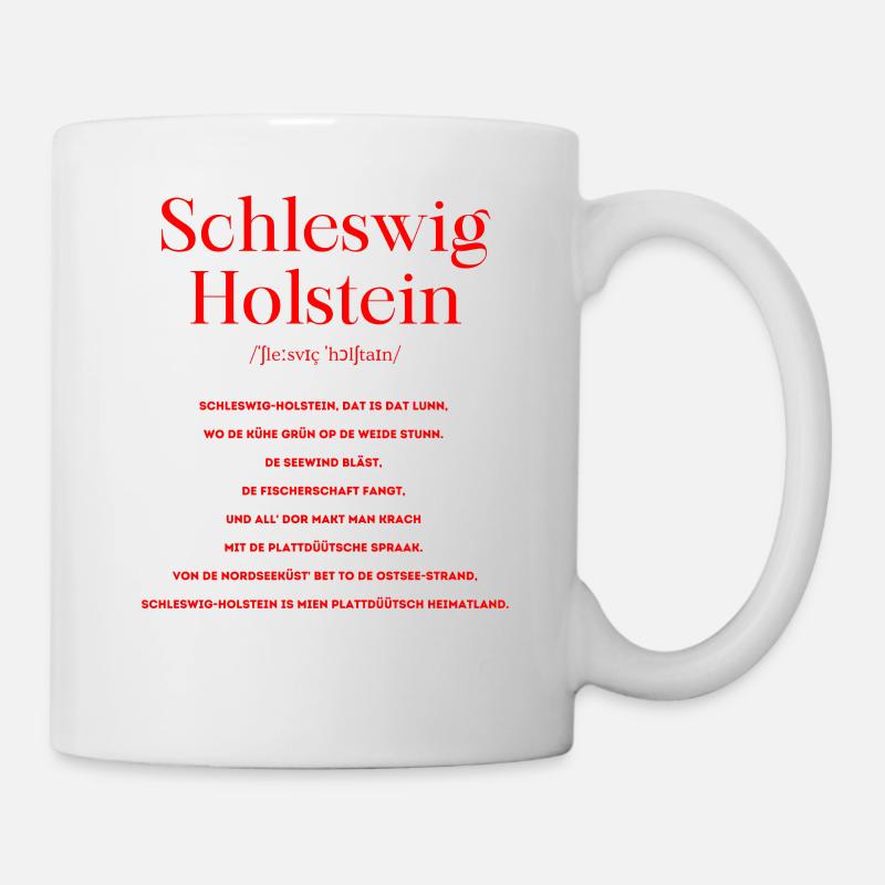 Schleswig Holstein Definition Plattdeutsch - Tasse - Weiß