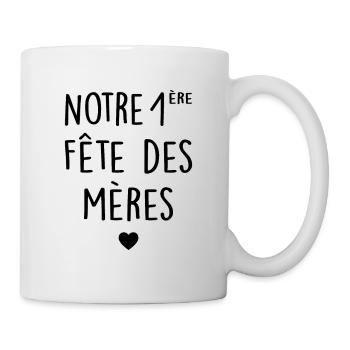 Fête des mères Première fête des mères Mère Fils - Mug blanc - blanc - Droite