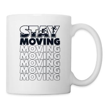 Stay Moving Triathlete Training Triathlon Bike Pro - Mug - white - Right