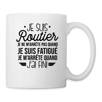 Je Suis Routier - Mug blanc - blanc - Droite