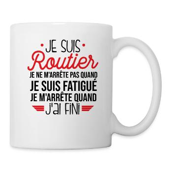 Je Suis Routier - Mug blanc - blanc - Droite