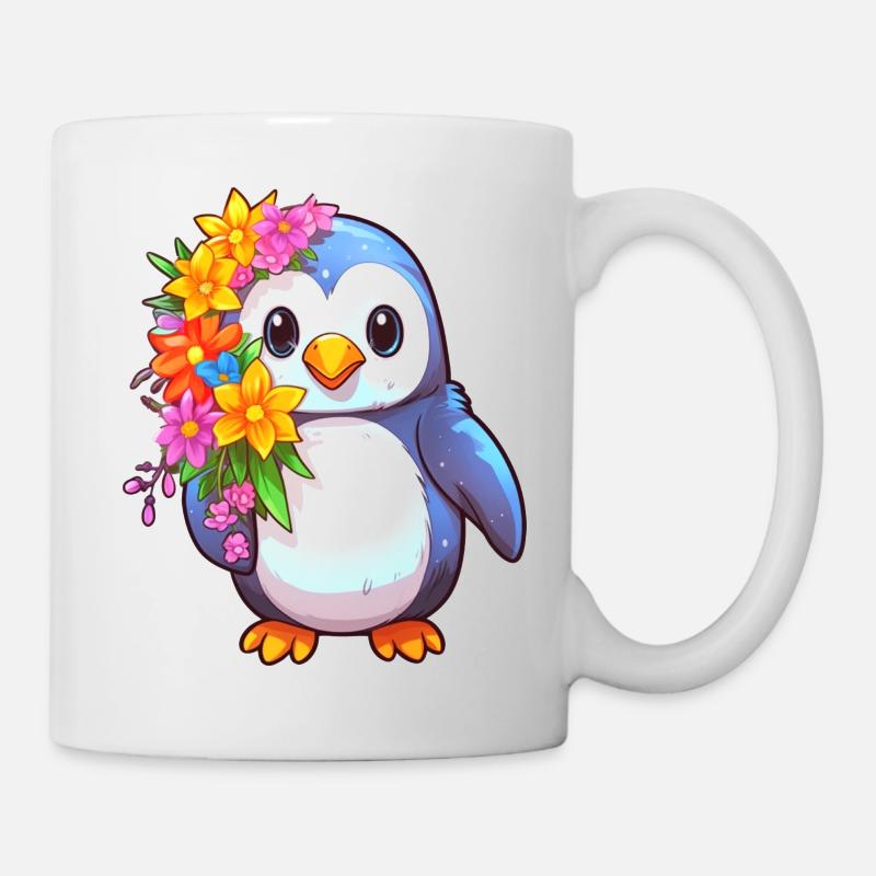 Süßer Pinguin - Tasse - Weiß