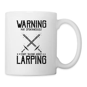 Citation Larper pour les jeux de rôle GN et fantastiques - Mug blanc - blanc - Droite