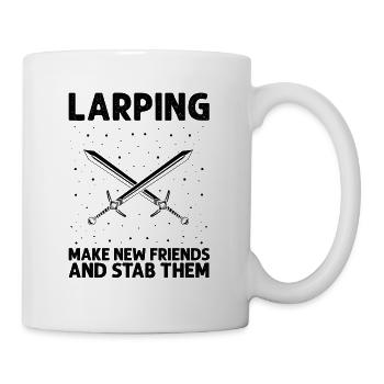 Schwertkampf für Live-Action-Rollenspiele und Larp - Tasse - Weiß - Rechts