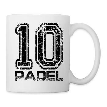 Padel - Tasse - Weiß - Rechts