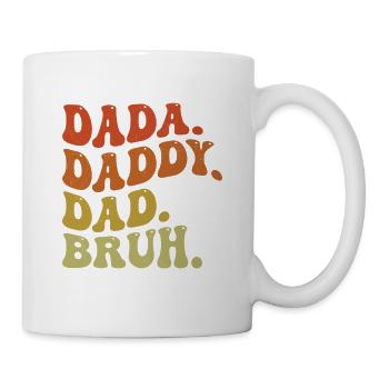 Dada Daddy Dad Bruh Retro - Tasse - Weiß - Rechts