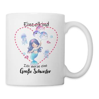 Ich Werde Eine Große Schwester 2025 - Tasse - Weiß - Rechts