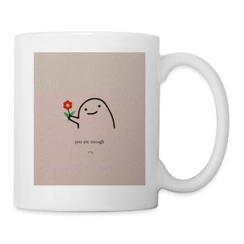 Du bist genug - Kawaii - Positive Vibes - Tasse - Weiß - Rechts