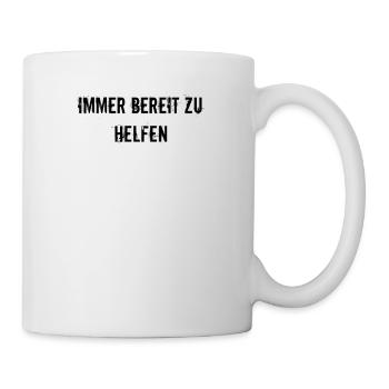 Feuerwehr - Immer bereit zu helfen - Tasse - Weiß - Rechts