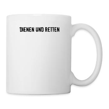 Feuerwehr - Dienen und Retten - Tasse - Weiß - Rechts