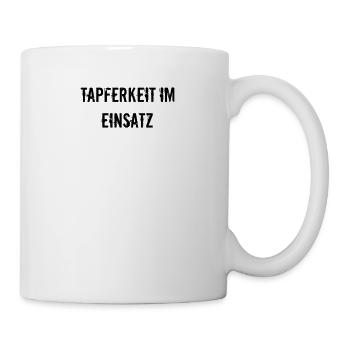 Feuerwehr - Tapferkeit im Einsatz - Tasse - Weiß - Rechts