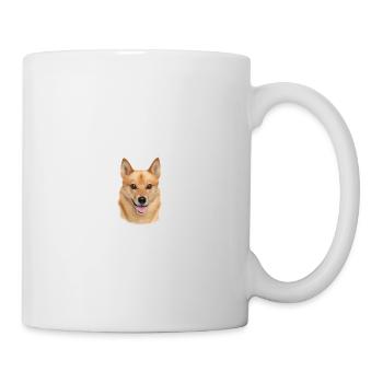 Beware of the mistress, harmless Finnischer Spitz - Tasse - Weiß - Rechts