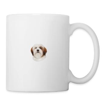Beware of the mistress, harmless Lhasa Apso - Tasse - Weiß - Rechts
