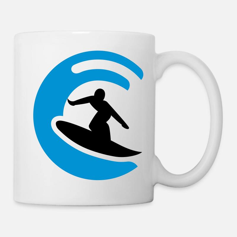Surfer Logo - Mug - white