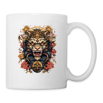 Asiatisch Drache Anime Japanisch Glück - Tasse - Weiß - Rechts