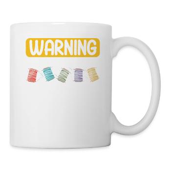 Quilten Geschenk Nähen Stricken Quilter - Tasse - Weiß - Rechts