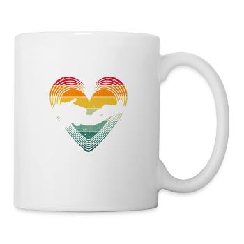Je descends, juste comme ça Drôle de plongée - Mug blanc - blanc - Droite