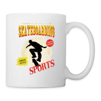 Skateboarding Skate Skater Skateboard Sk8 Vintage - Mug - white - Right