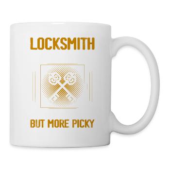 Locksmith Dad Like A Regular Father But More Picky - Tasse - Weiß - Rechts