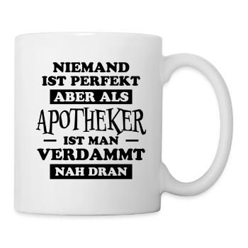 Apotheker Beruf Lustiger Spruch Apotheker Geschenk - Tasse - Weiß - Rechts
