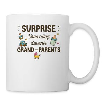 Grande Nouvelle : Bientôt Grands-parents ! - Mug blanc - blanc - Droite