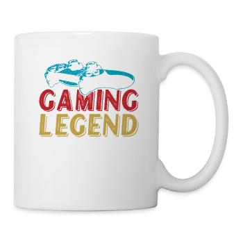 Gaming-legende Ich Habe Mein Spiel Unterbrochen, - Tasse - Weiß - Rechts