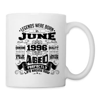 1996 Juin Anniversaire 1996 Juin | né en June 1996 - Mug blanc - blanc - Droite