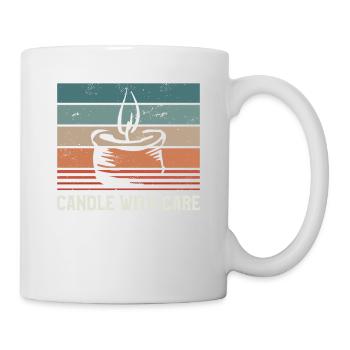 Candle With Care Wax Craft Crafting Candles - Mug - white - Right