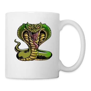 tongue snake grift snake rattle beats - Mug - white - Right