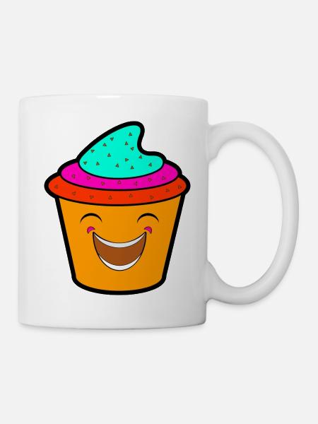 Happy Cupcake - Mug - white