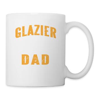 Glazier By Day World’s Best DAD By Night Funny - Mug blanc - blanc - Droite
